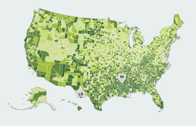 County Gini Coefficients